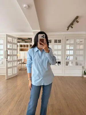 Doris ZR Mavi Uzun Kol Gömlek